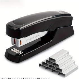 Resim 1000 delikli 25 sayfa kapasiteli, dayanıklı plastik, ofis, ev ve profesyonel kullanım için ideal, ev ofis delikçileri | Modern masaüstü delikçi | Şeffaf etiketli delikler 