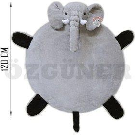 Resim Pandamkee Bebek Oyun Halısı 120 cm Filli Oyun Matı 