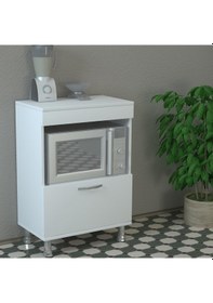 Resim Dekorister Merkür Mutfak Dolabı Beyaz 