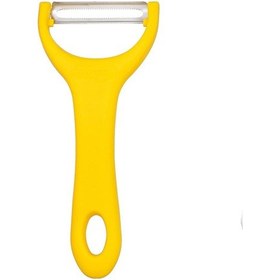 Resim Solingen Mat Sarı Sapan Soyacak Paslanmaz Alman Çeliği, Ergonomik Sap, Çift Yönlü Kullanım-181 Sarı 