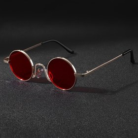 Resim Erkekler ve Kadınlar için Uygun, Partiler, Müzik Festivalleri, Konserler, Sokak Fotoğrafçılığı için Mükemmel 1 Stil Moda Retro Yuvarlak Çerçeve Gözlük 