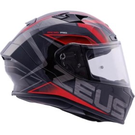 Resim Zeus ZS-826 Pearl Black Red Bk3 Kapalı Kask 