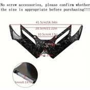 Resim Tongdashop Universal Cfmoto 450sr Suzuki Ön Spoiler 5mm Dövme Desen Aerodinamik Kanat 