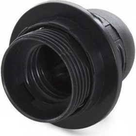 Resim 5 Adet E27 Avize Duyu Italyan Duy Siyah Renk 