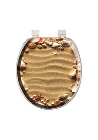 Resim Softy Classic Desenli Yumuşak Klozet Kapağı Beyaz 8691580104732 