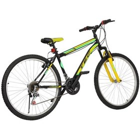 Resim Belderia Tec Titan 24 Jant 21 Vites Dağ Bisikleti 48 Cm Sarı / Siyah Siyah - Yeşil 