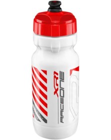 Resim Raceone X1 Beyaz-Kırmızı 600ml Bisiklet Suluk Matara Siyah 
