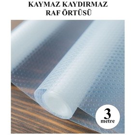 Resim Eva Raflık Kaymaz Dolap İçi Çekmece Raf Örtüsü Kaydırmaz 3 M 