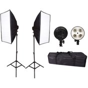 Resim Cazipshop 4 Duylu 50x70 Softbox Sürekli Işık Seti 