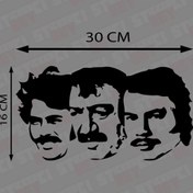 Resim STİCKERCI BEY Babalar Kuşağı Sticker Folyo Baskı Kaplama Etiketi Modifiye Ve Aksesuar Malzemesi 