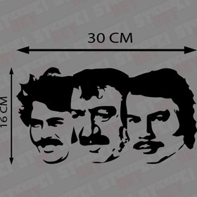 Resim STİCKERCI BEY Babalar Kuşağı Sticker Folyo Baskı Kaplama Etiketi Modifiye Ve Aksesuar Malzemesi 