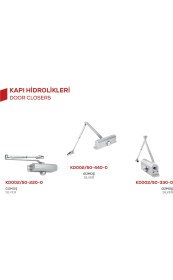 Resim Kale Kilit Kale Kapı Hidroliği Gümüş-Güç Ayarlı-5 NUMARA-(80-120 Kg) 