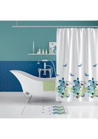 Resim Zethome Spring Banyo Paspas Ve Tek Kanat Duş Perdesi 1x180x200 Se Çok Renkli 