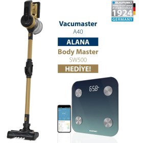 Resim Nikadu Blaupunkt A40 Vacumaster Kablosuz Dikey Süpürge + Blaupunkt SW500 Body Master Smart Tartı 