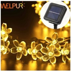 Resim Solar Çiçekli Dekoratif 30 Led Bahçe Lambası 