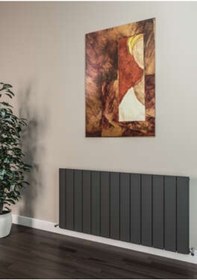 Resim Warma Selanik Yatay Alüminyum Radyatör 1230x600 Pütürlü Antrasit 7946 