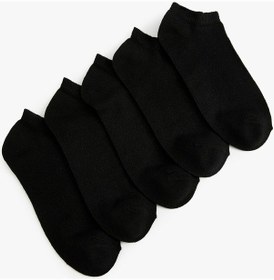 Resim Koton Basic 5'li Patik Çorap Seti Siyah 4sak80021aa 4SAK80021AA999 Siyah 