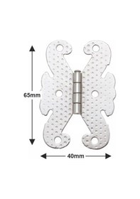 Resim Kelebek Menteşe Metal 40 65mm Nikel 2 Adet Gümüş 