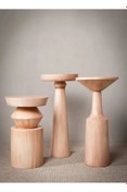 Resim Simillo Home&Living 3'lü Fiskos Yan Sehpa Timeless Mantar Sehpa - Mushroom Table 3 pieces 