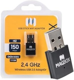 Resim RT7601 802.11N Mini USB Wifi Adaptör 150 Mbps 2.4Ghz, Standart, DrwlMagboX1x, Siyah, Erkek 