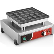 Resim Kutlu Tekli Yuvarlak Bubble Waffle Makinesi 