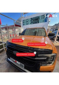 Resim Ford Ranger 2023- Yılı Ve Sonrası Uyumlu Kaput Rüzgarlığı 4mm Siyah 