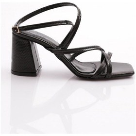 Resim Dgn 7610 Kadin Abiye Ayakkabi 7610-1710-R2337 Siyah 