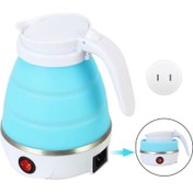 Resim Okgoods Elektrikli Su Isıtıcısı Katlanabilir Silikon Taşınabilir Su Isıtıcısı Seyahat Kamp Su Kazanı Için 600ML (Yurt Dışından) 