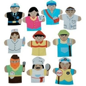 Resim El Kuklası Meslekler 10 Parça 