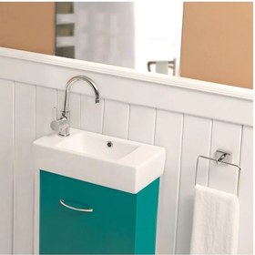 Resim Turkuaz Seramik Cerastyle City 25 x 50 CM Soldan Delikli Lavabo 