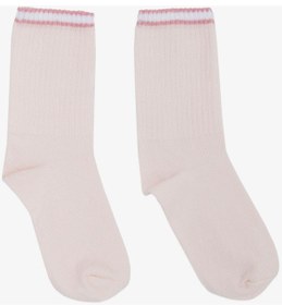 Resim Artı Kız Çocuk Soket Çorap Çizgili 7-14 Yaş, Pembe-pembe Pembe 