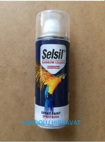 Resim Selsil Sprey Tampon Boyası Parlak Siyah Boya 400 ML 
