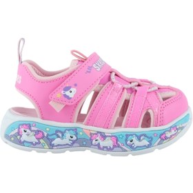 Resim Skechers Play Scene Splash Bebek Pembe Sandalet (303162N-PKLP) 