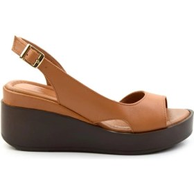 Resim Bambi Siyah Leather Kadın Sandalet K05359032503 