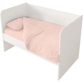 Resim Pierre Cardin Actual Müslin 3'Lü Bebek Nevresim Takımı 100x150 - Pudra - Somon / Standart 