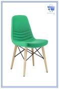 Resim White Furniture Rose Ahşap Deri Rahat Sandalye 
