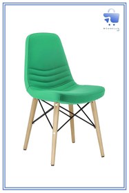 Resim White Furniture Rose Ahşap Deri Rahat Sandalye 