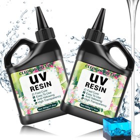 Resim Şeffaf Reçine - Sararmaya Karşı Dayanıklı, Düşük Koku ve Kabarcıksız Hızlı Kuruyan Formül, Takı Yapımı, DIY El Sanatları, Anahtarlık, Bardak Altlığı İçin Şeffaf Döküm Plastik, Başlangıç Seviyesi ve Profesyoneller için İdeal, Pürüzsüz Yüzeyli, Sanatsal El İşleri 
