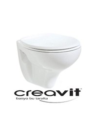 Resim Creavit Tp320 Asma Klozet Kapaksız Çevre Yıkamalı 