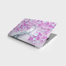 Resim Laptop Sticker Bilgisayar Notebook Pc Kaplama Etiketi 3D Mor Ağaç 