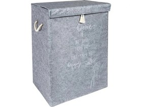 Resim Tex Republic Keçe Kapaklı Mega Kutu Organizer -Çamaşır Sepeti-Çok Amaçlı Kullanım Kompakt Tasarım 41X30X55 cm 