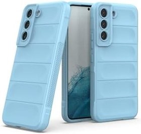 Resim Galaxy S21 Kılıf Kamera Korumalı İçi Kadife Yumuşak Silikon Kapak + Ekran Koruma Sky Blue 
