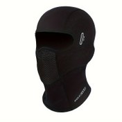 Resim 1 Nefes Alabilen Siyah Balaclava Maskesi - Yazlık Yüz Maskesi, Motosiklet, Yürüyüş ve Balıkçılık için İdeal, Elde Yıkanabilir, Naylon/Spandex Karışımı 