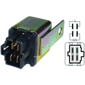 Resim Vertex 24v Far-silecek-kalorifer Rölesi 4 Uçlu (metal) Mıtsubıshı Canter-kıa Cobra 