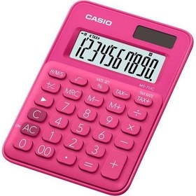Resim Casio MS-7UC-RD 10 Hane Pembe Masa Üstü Hesap Makinesi 
