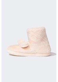 Resim DeFacto Kız Çocuk Düz Taban Panduf D3444A824WNBG47 Bej 