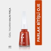 Resim Flormar Nail Enamel Yoğun Pigmentli Oje 489 Hot Sun 
