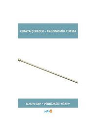 Resim Letsii Dayanıklı Pirinç Uzun Saplı Ergonomik Ayakkabı Çekeceği 