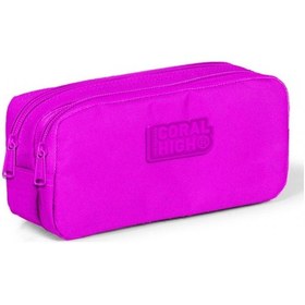 Resim Coral High Pembe İki Bölmeli Kalem Çantası -Kız Çocuk 