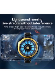 Resim Kamardey DLA6 Cep Telefon Soğutma Fanı Radyatör Soğutucu Ios Android Pubg Gaming Uyumlu 